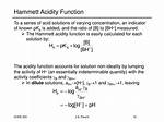 What Is Hammett Acidity Function?