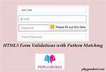 What Is Html5 Validation