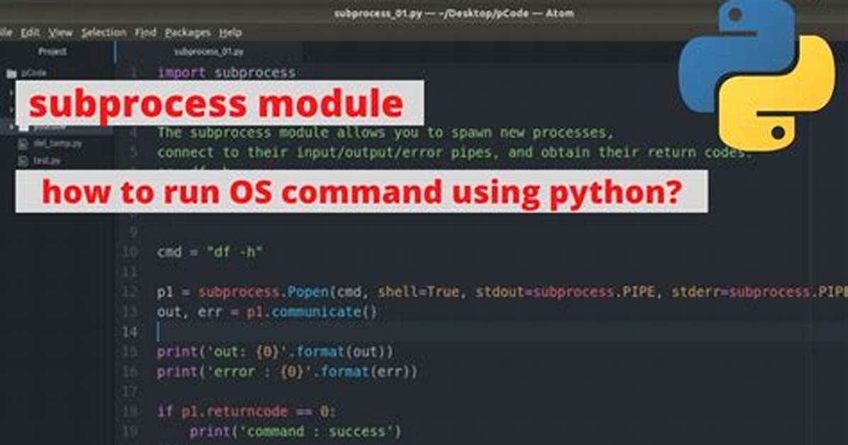 What Is Import Subprocess in Python