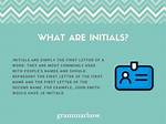 What Is Initial Here Mean?