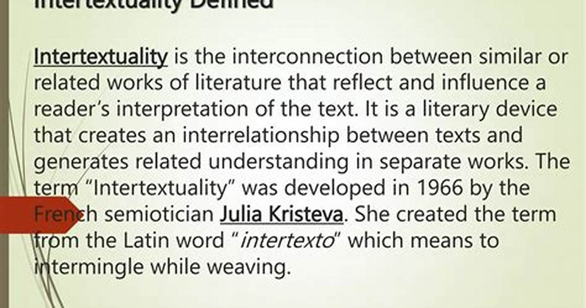 What Is Intertextuality