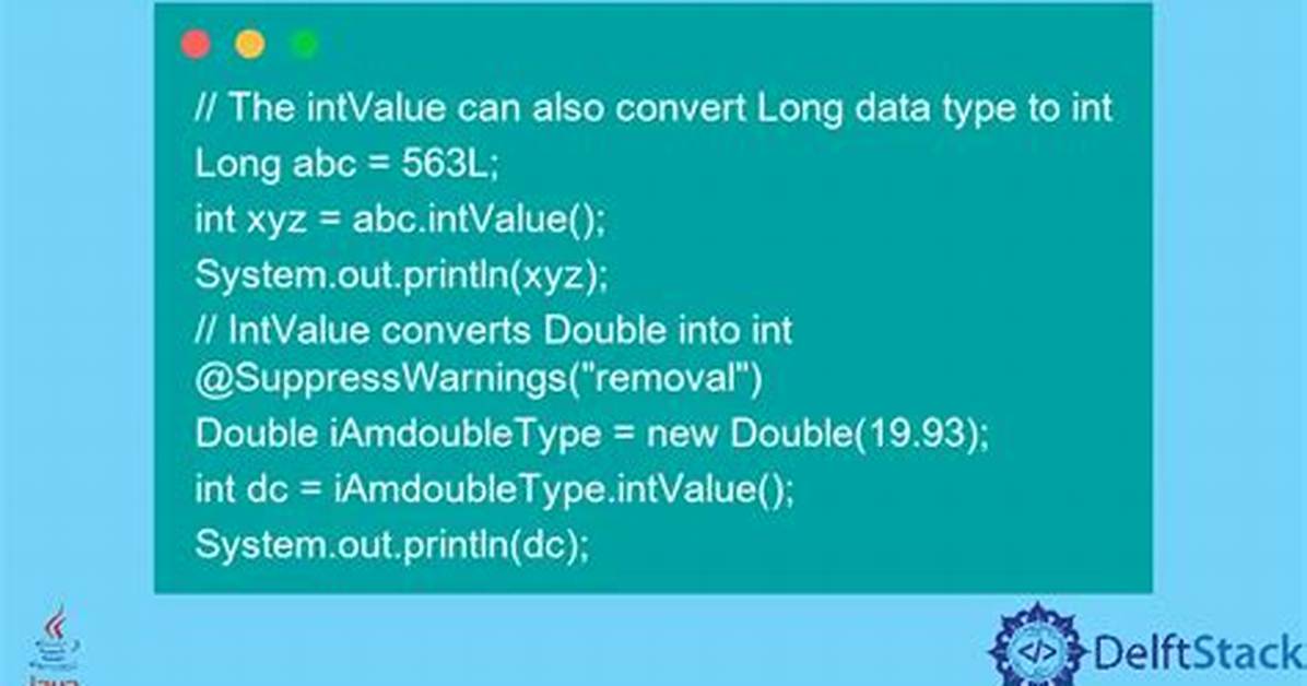 What Is. intValue() in Java?