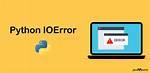 What Is Io Error in Python?