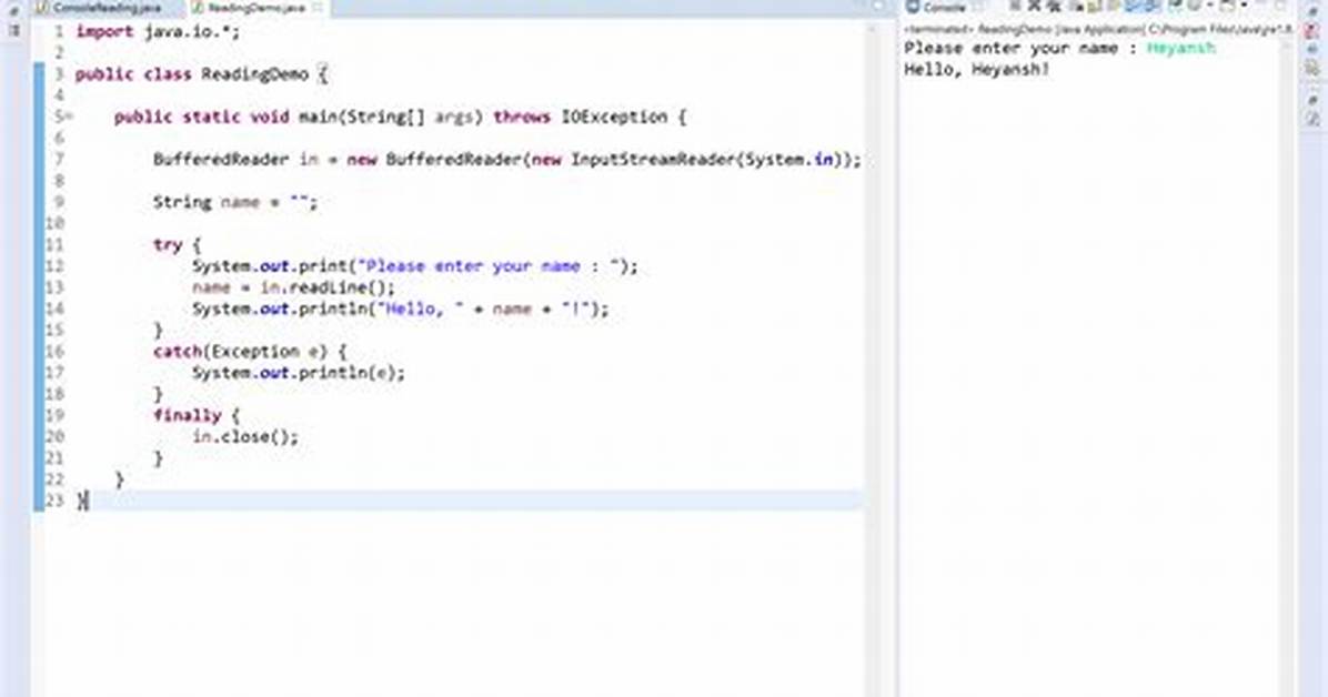 What Is Java Console Input?
