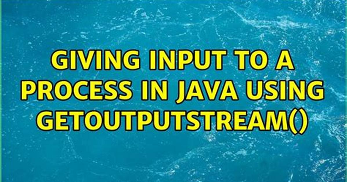 What Is Java getOutputStream