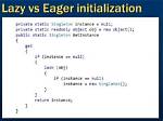 What Is Lazy Initialization?
