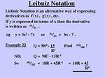 What Is Leibniz Notation