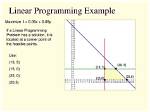 What Is Linear Programming