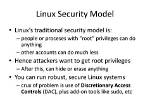 What Is Linux Security Model?