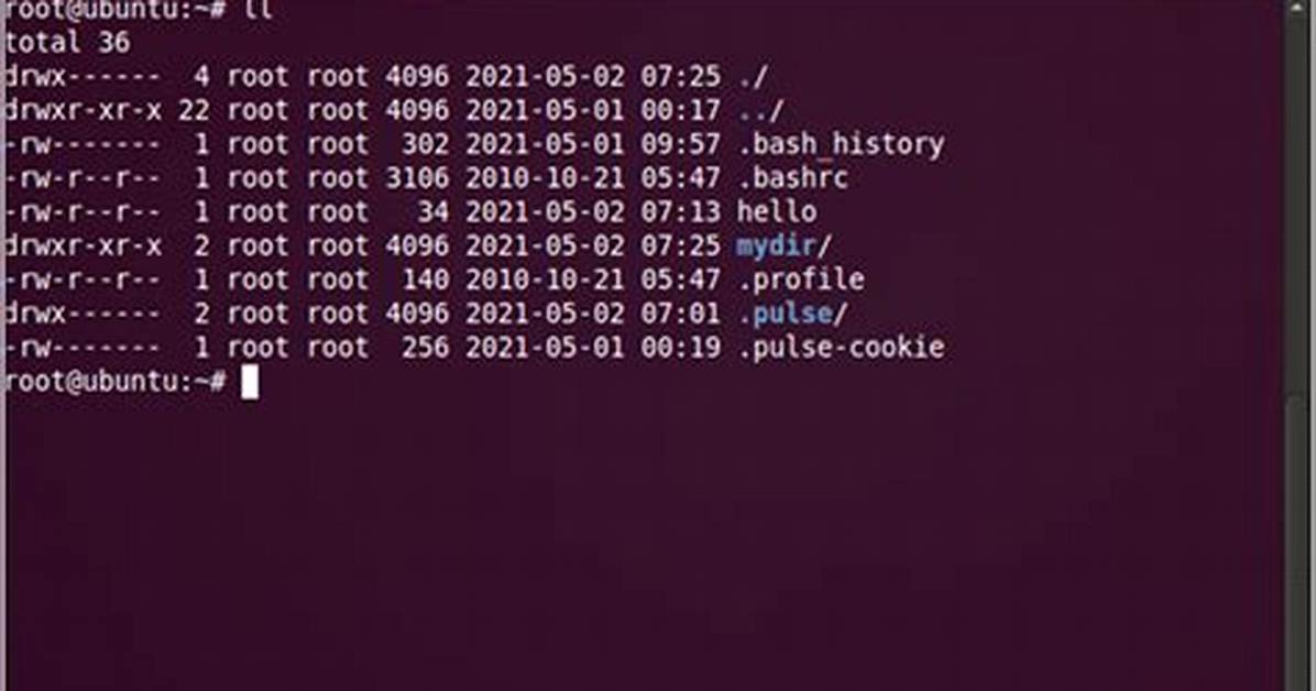 What Is Ll in Linux Command?