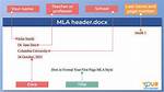 What Is Mla