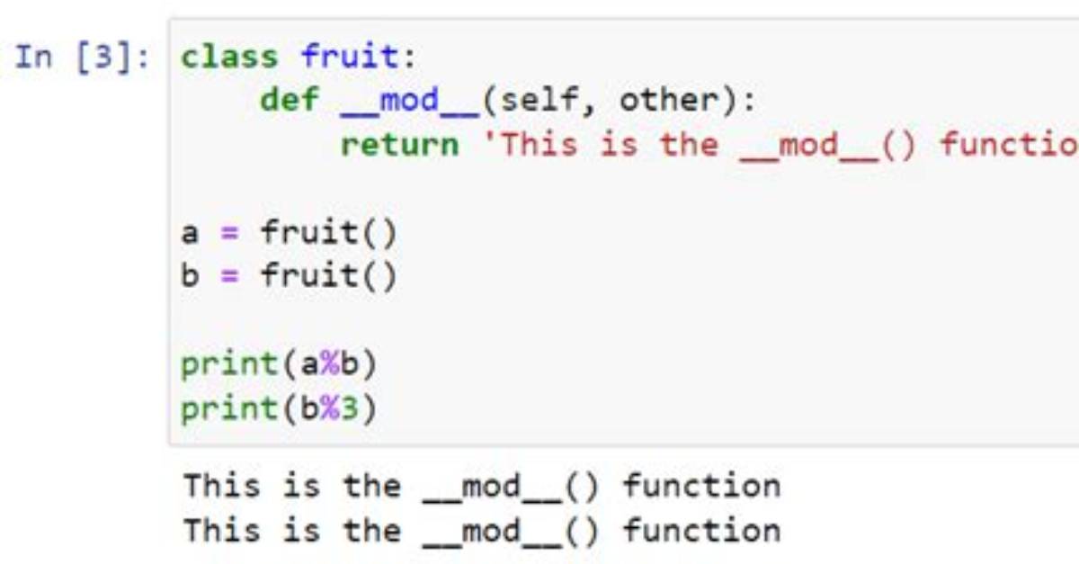 What Is Mod in Python?