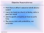What Is Objective Reasonableness?