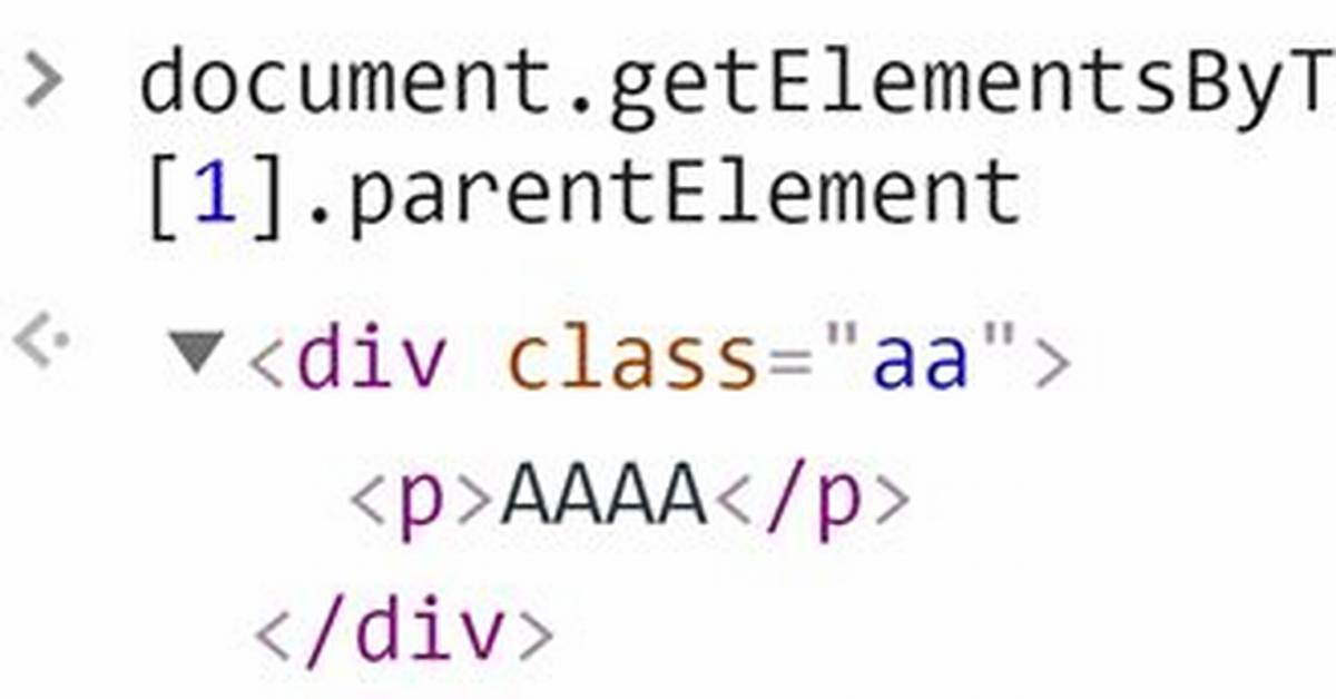 What Is Parentelement in Javascript?