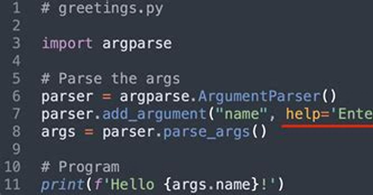 What Is Parser Add_Argument in Python