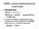 What Is Perl Array