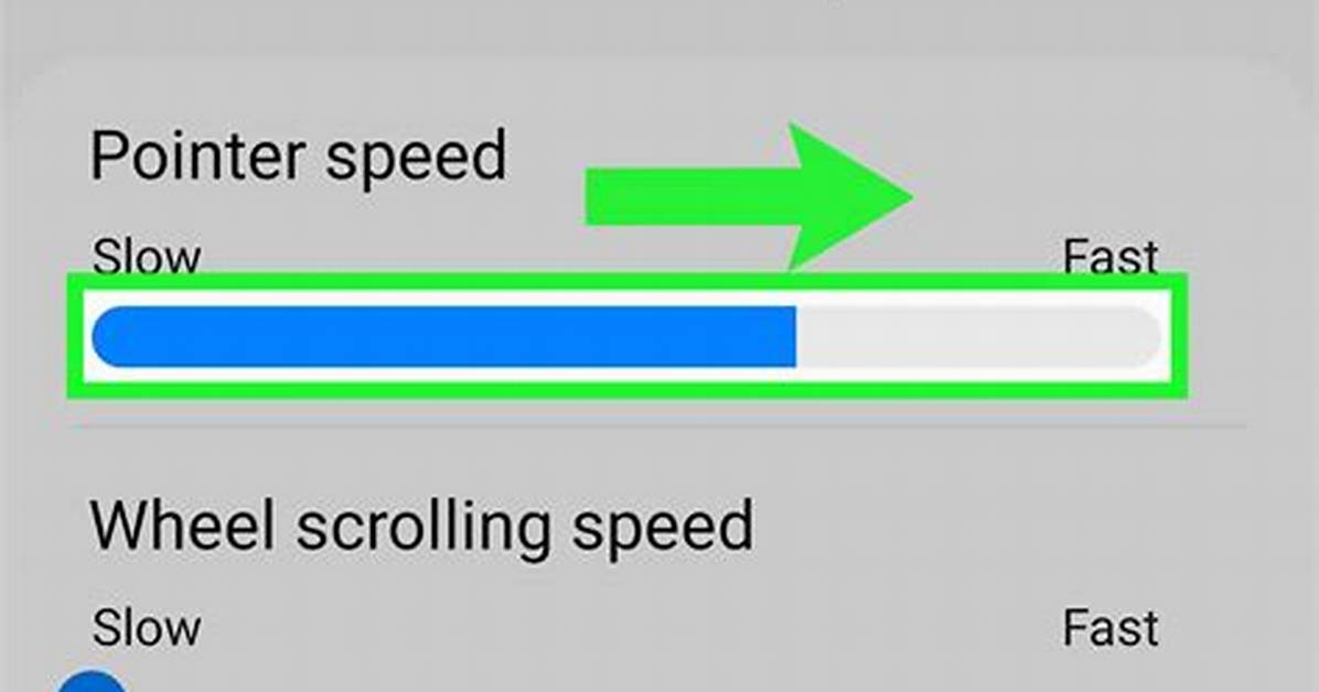 What Is Pointer Speed in Android?