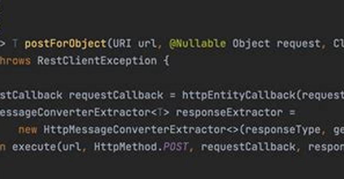 What Is postForObject