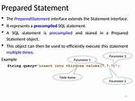 What Is Precompiled Sql Statement?