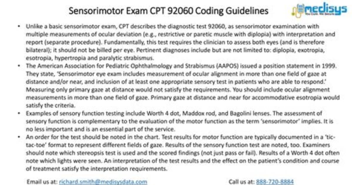 What Is Procedure Code 92060