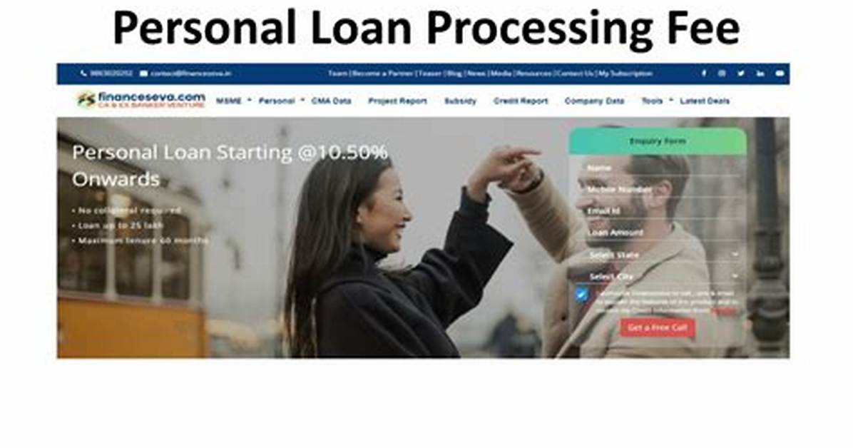 What Is Processing Fee for Loan?