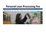 What Is Processing Fee for Loan?