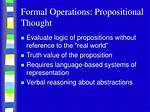 What Is Propositional Thought?