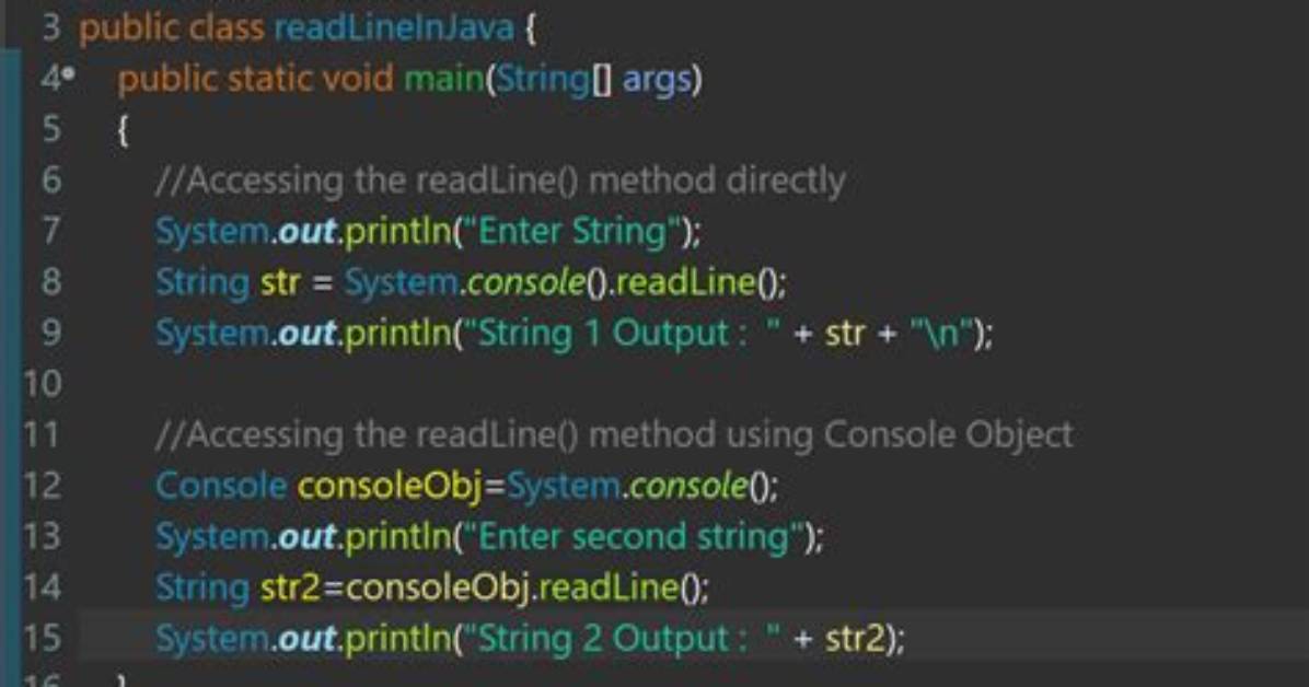 What Is readLine in Java