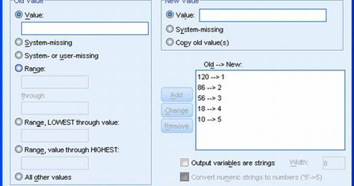 What Is Recode into Same Variable in Spss