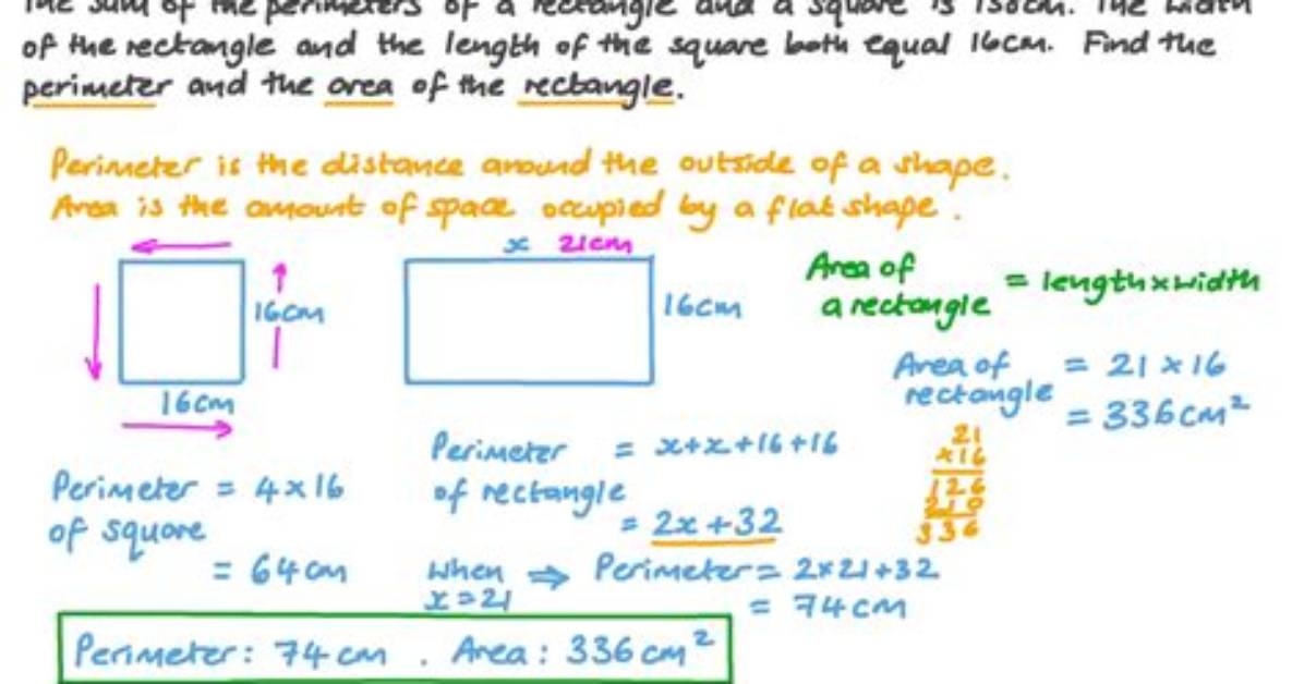 What Is Relation Between Rectangle Diameter and Area?