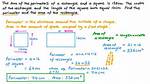 What Is Relation Between Rectangle Diameter and Area?