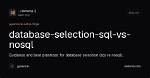 What Is Selection in Sql