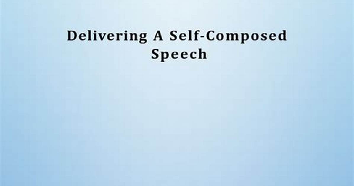 What Is Self Composed?