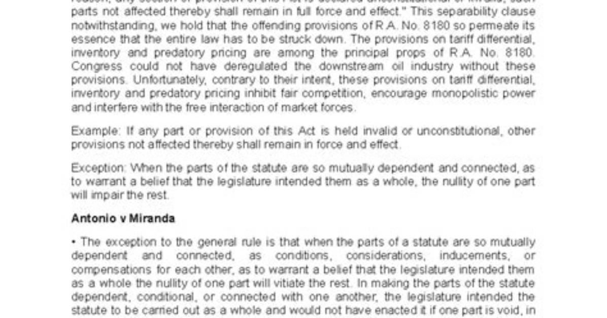 What Is Separability Clause?