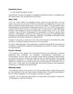 What Is Separability Clause?