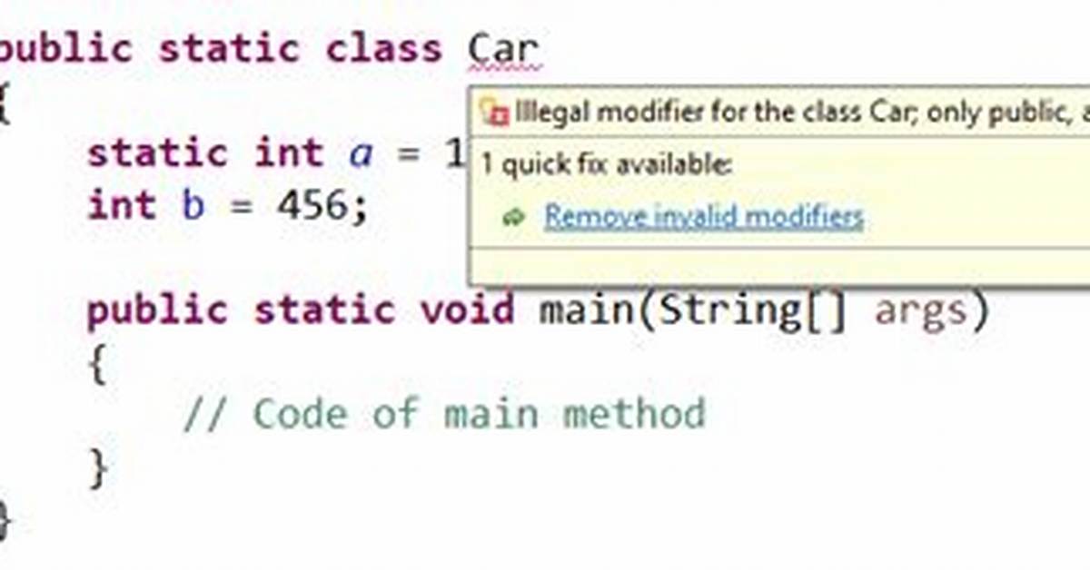 What Is Static Class in Java