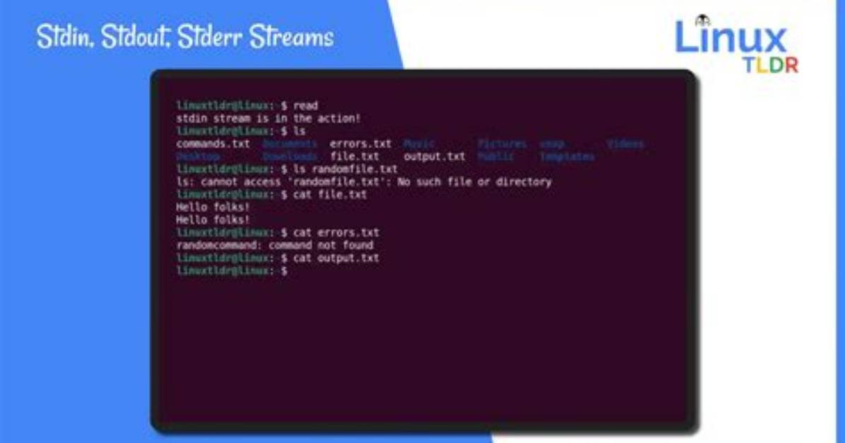What Is Stdin Stdout in Linux?