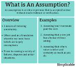 What Is Study Assumption?