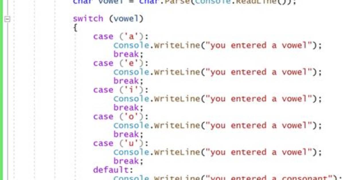 What Is Switch Case with Example