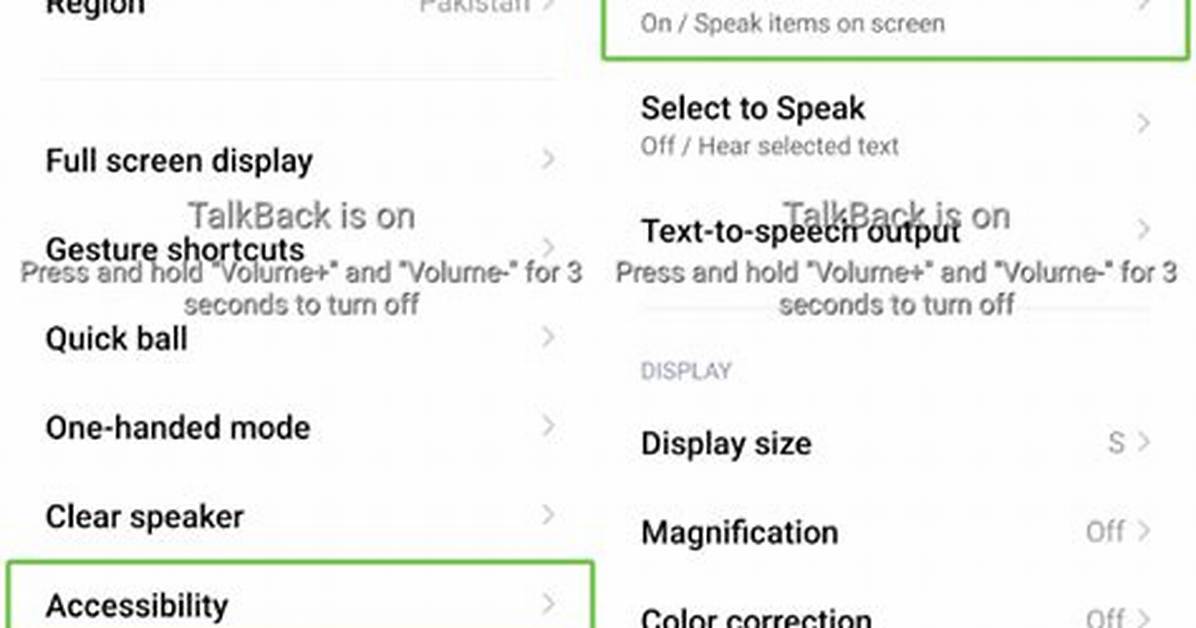 What Is Talk Back Mode?