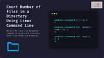 What Is the Count Command in Linux?