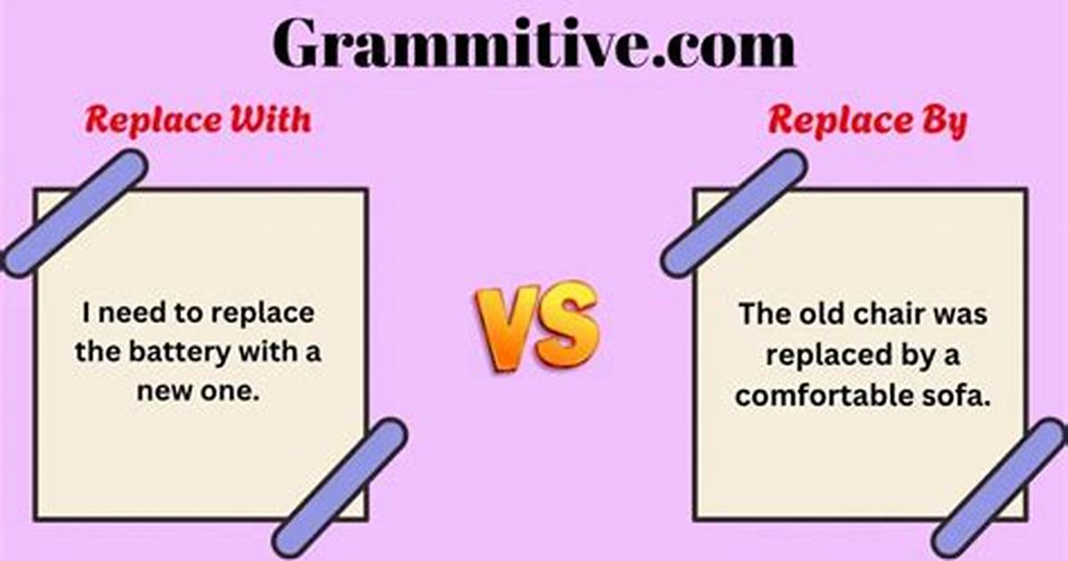 What Is the Difference Between Replace and Substitute?