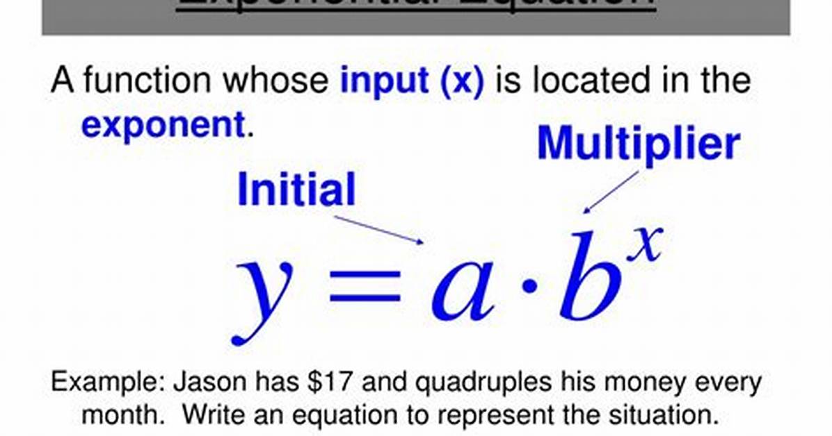 What Is the Exponential Function Equation?