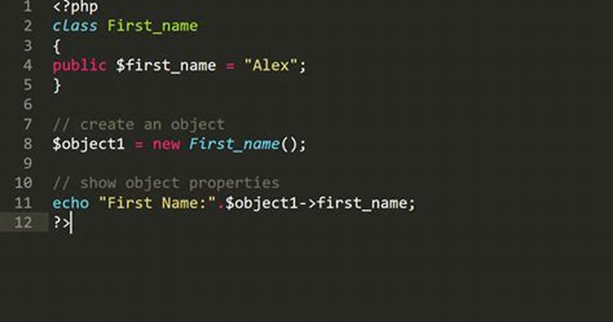 What Is the Object in Php?