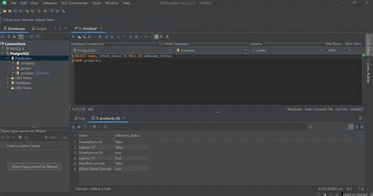 What Is the Postgresql Equivalent for Isnull()