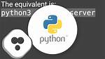 What Is the Python 3 Equivalent of "Python -M Simplehttpserver"