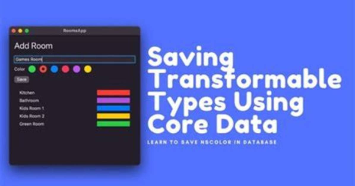 What Is Transformable in Core Data?