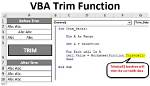 What Is Trim Function in Vb