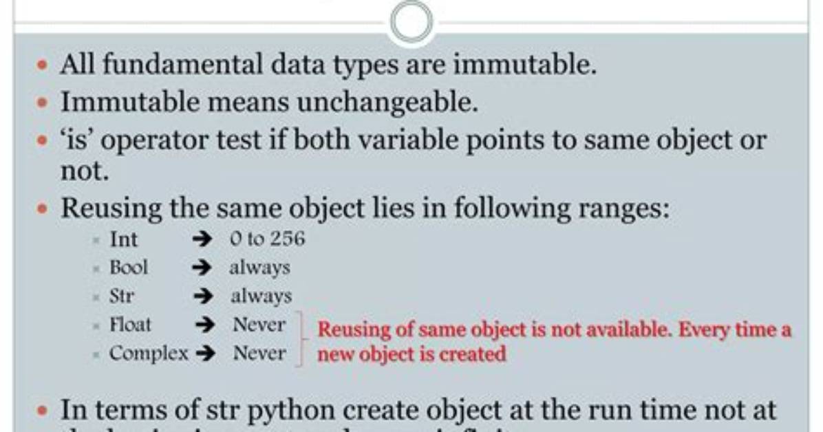 What Is Unchangeable in Python?