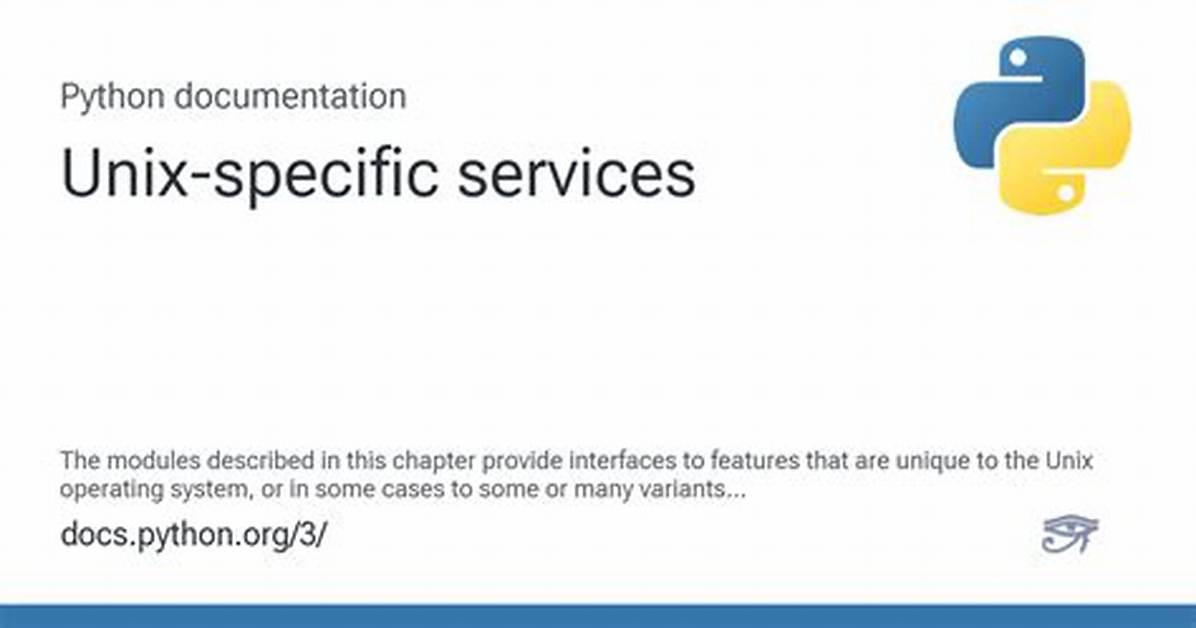 What Is Unix in Python?